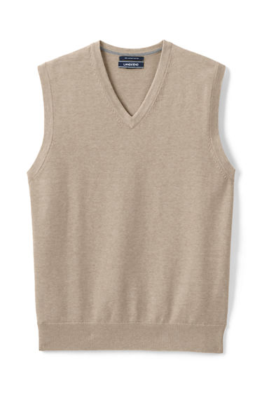 Men's Supima Cotton Sweater Vest from Lands' End